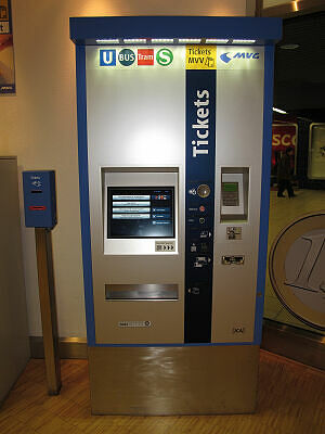 Neuer Fahrkartenautomat der MVG