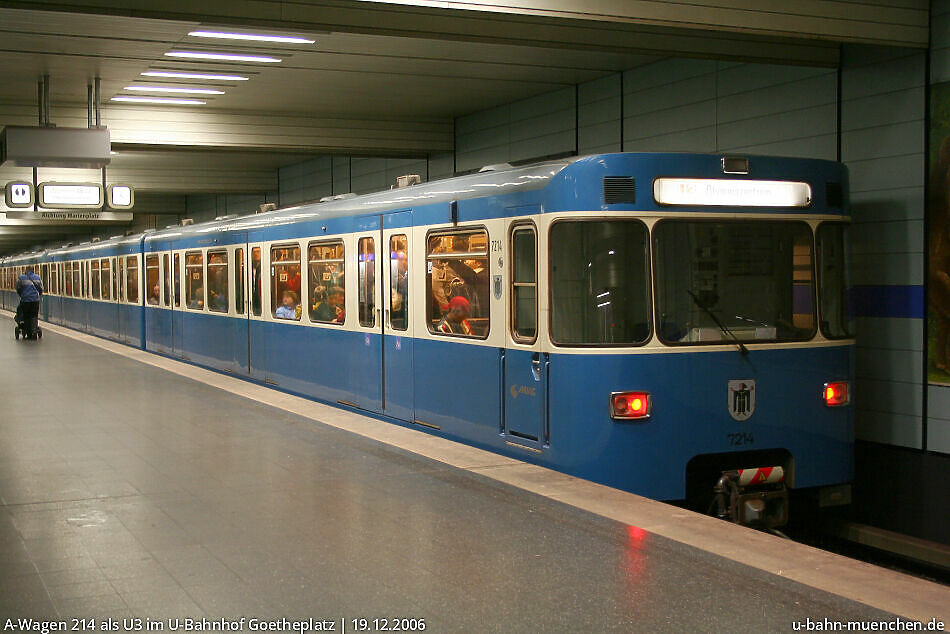 UBahn München Wagenverzeichnis