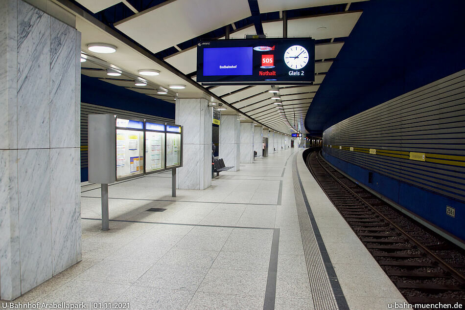 UBahnlinie U4 von der Westendstraße zum Arabellapark U