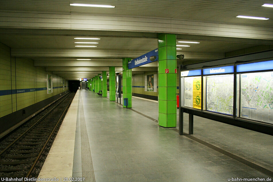 UBahnhof Dietlindenstraße (U6) UBahn München