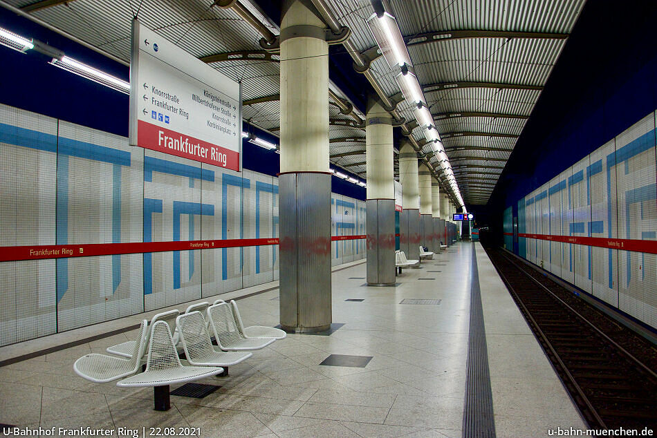 UBahnlinie U2 von Feldmoching zur Messestadt Ost UBahn