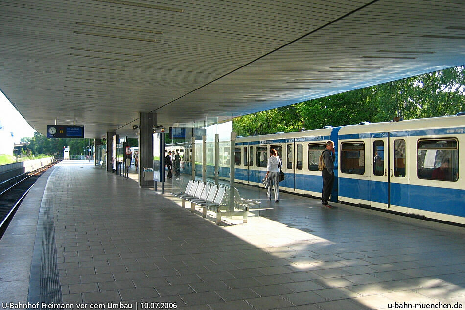 UBahnhof Freimann (U6) UBahn München