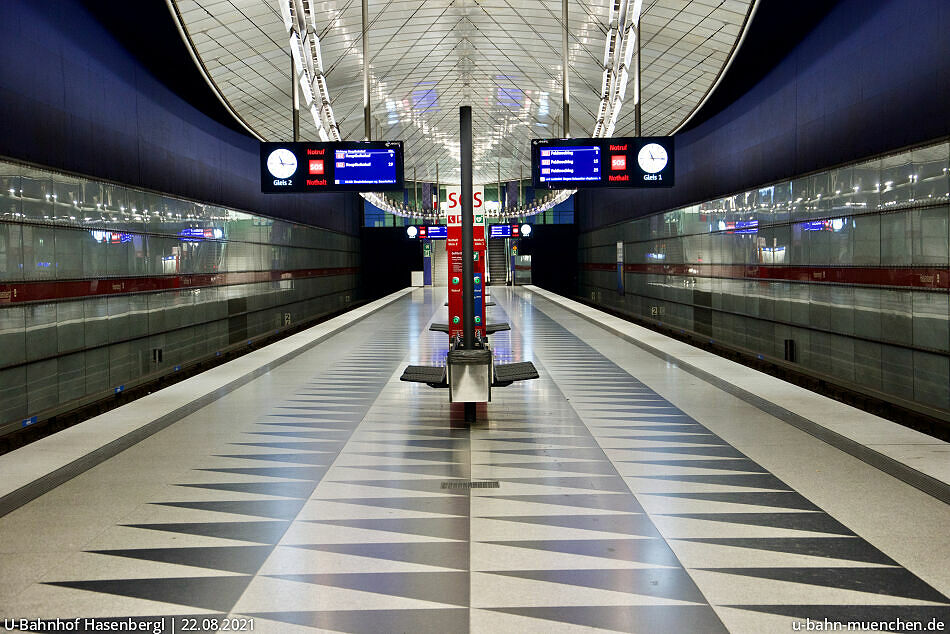 UBahnhof Hasenbergl (U2) UBahn München