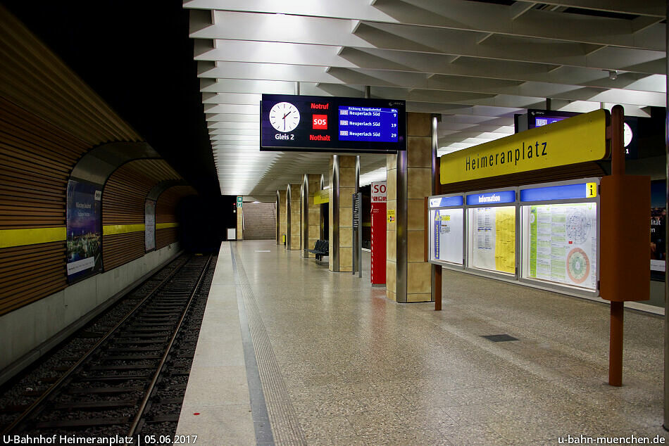 UBahnlinie U4 von der Westendstraße zum Arabellapark U