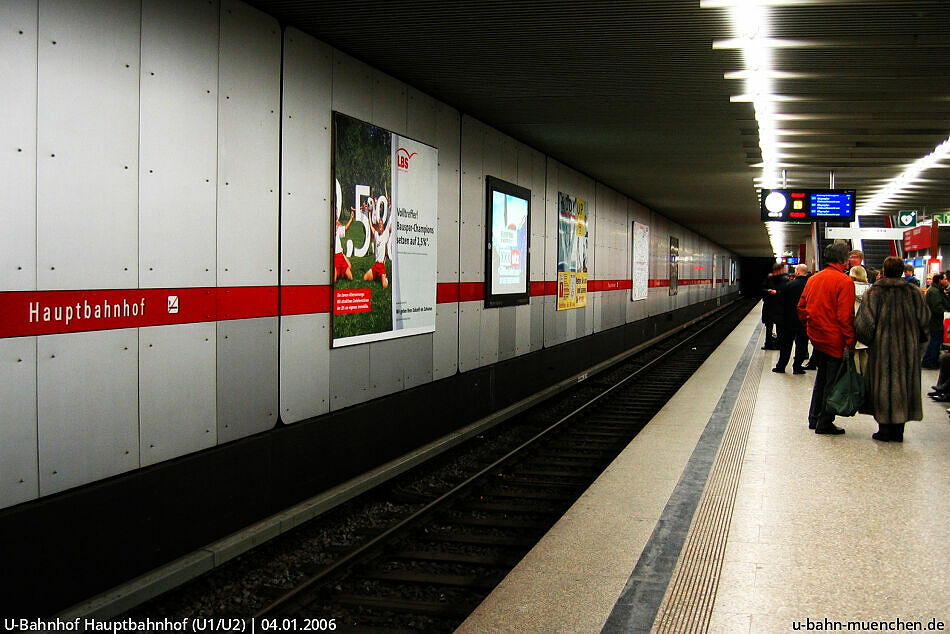 UBahnhof Hauptbahnhof (U1, U2, U7, U8) UBahn München