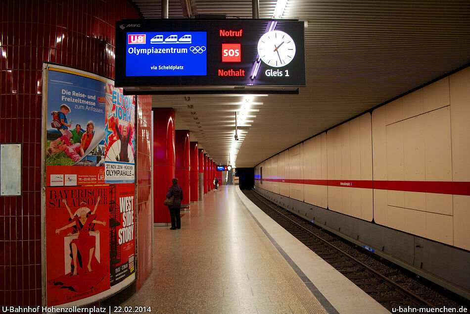 U-Bahnhof Hohenzollernplatz (U2, U8) - U-Bahn München