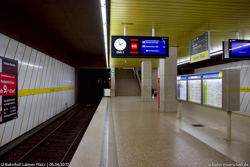 U-Bahnlinie U5 vom Laimer Platz nach Neuperlach Süd - U ...
