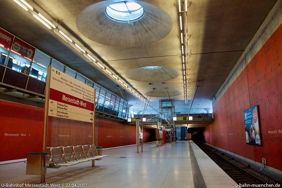 UBahnhof Messestadt West (U2) UBahn München