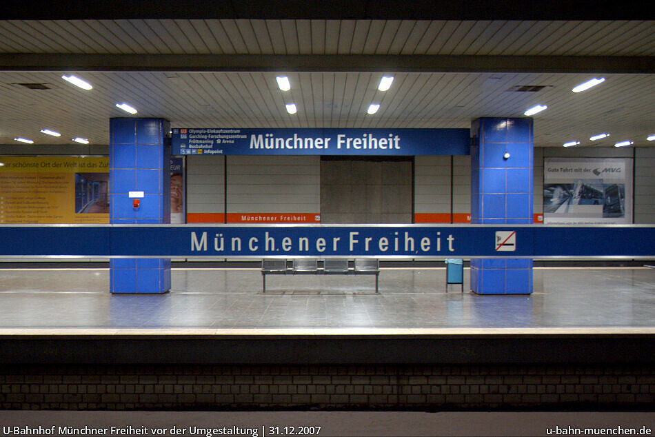 UBahnhof Münchner Freiheit (U3, U6) UBahn München