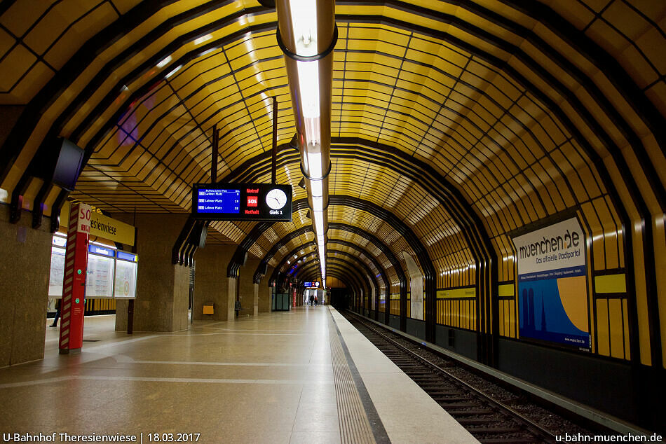 Liste aller Bahnhöfe der Münchner U-Bahn - u5 - U-Bahn München