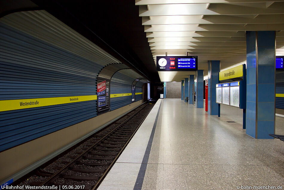 UBahnlinie U4 von der Westendstraße zum Arabellapark U