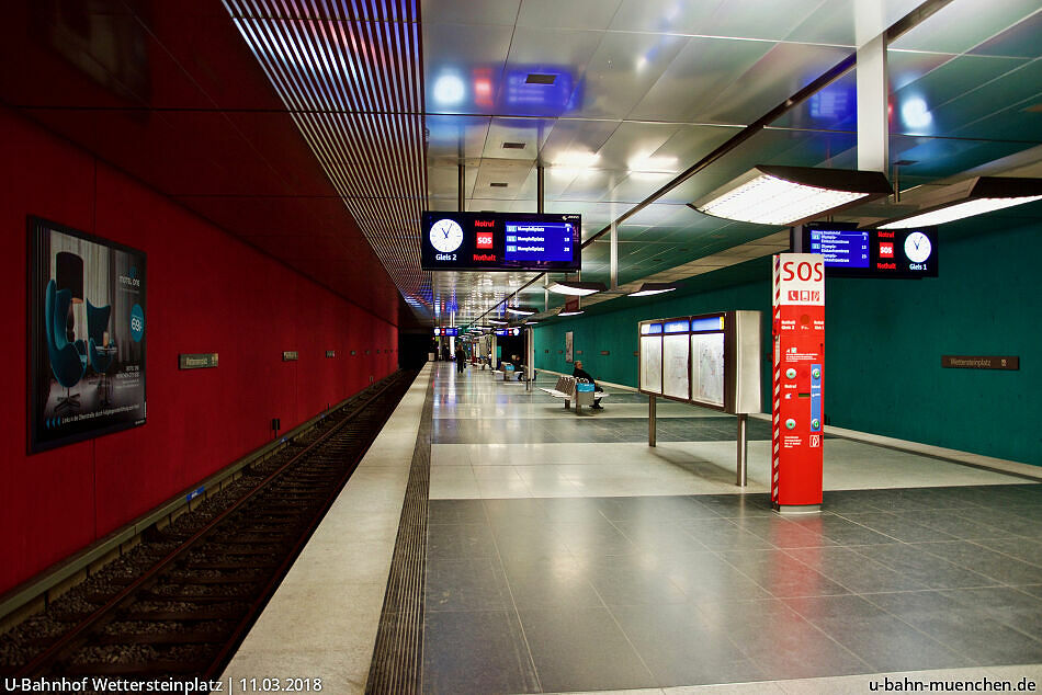 UBahnhof Wettersteinplatz (U1) UBahn München