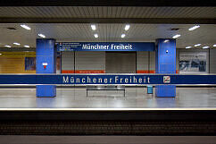 U-Bahnhof Münchner Freiheit vor der Umgestaltung