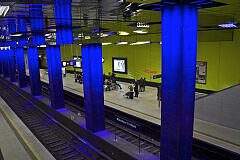 U-Bahnhof Münchner Freiheit nach der Neugestaltung