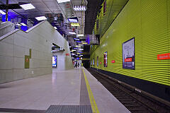 U-Bahnhof Münchner Freiheit nach der Neugestaltung