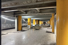 Baustelle der Grundsanierung im U-Bahnhof Poccistraße 2026