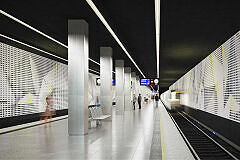 Neue Gestaltung des U-Bahnhofs Quiddestraße ab 2022