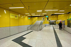 Neuer Querschlag unter der Sonnenstraße im U-Bahnhof Sendlinger Tor (U1/U2)