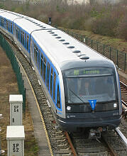 C-Zug 610 als U6 kurz vor dem U-Bahnhof Garching-Hochbrück als Sonderfahrt