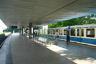 U-Bahnhof Freimann vor dem Umbau