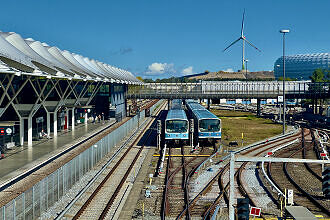 U-Bahnhof Fröttmaning mit angrenzendem Betriebshof Nord