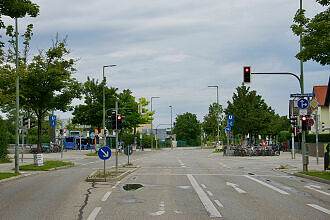 Oberfläche am U-Bahnhof Am Hart