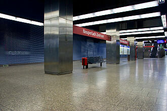 U-Bahnhof Neuperlach Zentrum nach der Neugestaltung