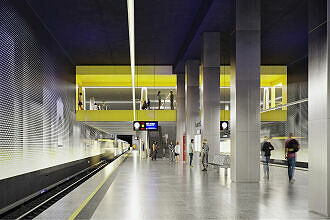 Neue Gestaltung des U-Bahnhofs Neuperlach-Zentrum ab 2022