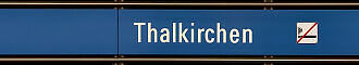 Stationsschild U-Bahnhof Thalkirchen