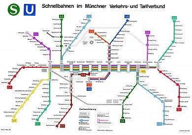 Entwurf zum Schnellbahnnetzplan 1971