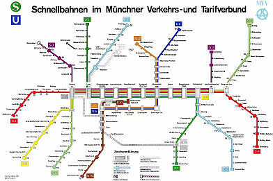 Schnellbahnnetzplan Mai 1976