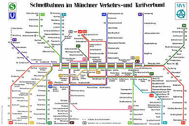 Schnellbahnnetzplan Juni 1984
