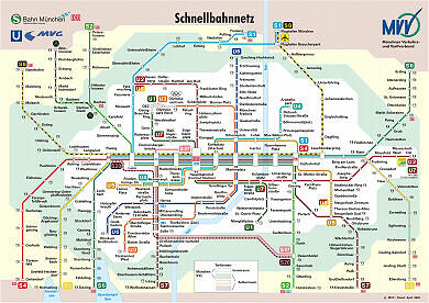 Schnellbahnnetzplan April 2004