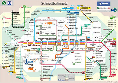 Schnellbahnnetzplan Dezember 2005