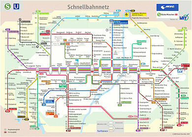 Schnellbahnnetzplan Dezember 2009
