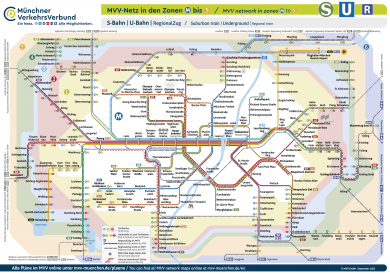 Schnellbahnnetzplan Dezember 2023