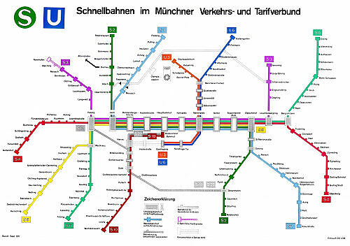 Entwurf zum Schnellbahnnetzplan 1971