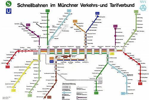 Schnellbahnnetzplan Mai 1976
