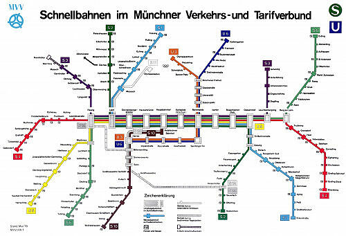 Schnellbahnnetzplan Mai 1978