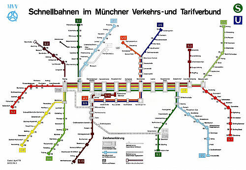 Schnellbahnnetzplan April 1979
