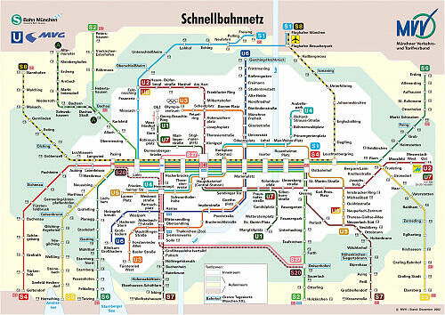 Schnellbahnnetzplan Dezember 2002