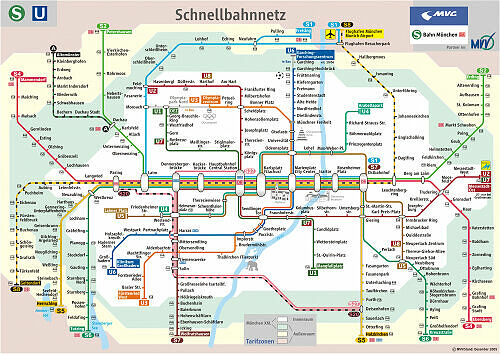 Schnellbahnnetzplan Dezember 2005