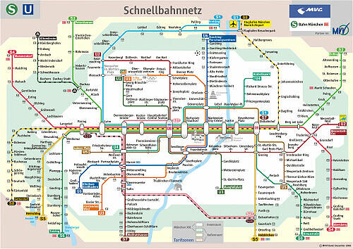 Schnellbahnnetzplan Dezember 2006