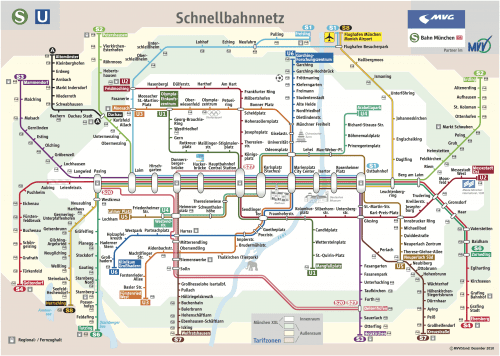 Schnellbahnnetzplan Dezember 2010