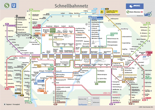 Schnellbahnnetzplan Dezember 2011