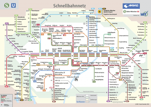Schnellbahnnetzplan Dezember 2016
