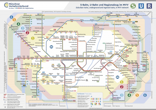 Schnellbahnnetzplan Dezember 2022