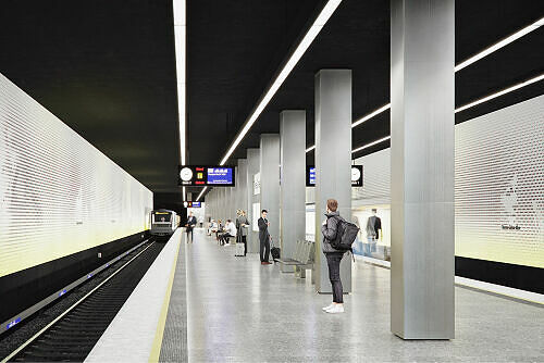 Neue Gestaltung des U-Bahnhofs Therese-Giehse-Allee ab 2022