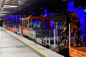 Robel Gleiskraftwagen 8940 Im U-Bahnhof Münchner Freiheit