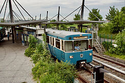 A-Wagen 310 als U6 im U-Bahnhof Garching-Hochbrück